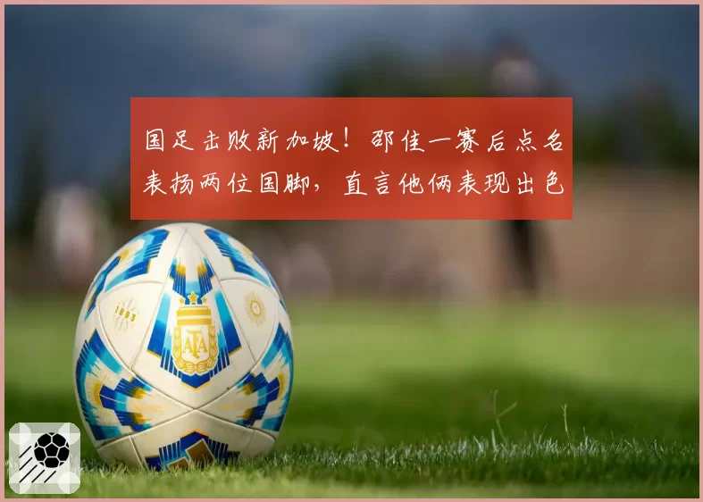 国足击败新加坡!邵佳一赛后点名表扬两位国脚,直言他俩表现出色